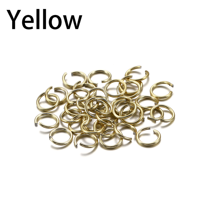 6 8 10 mm Aluminum Soft Open Jump Ring Split Rings Connectors For DIY Jewelry Making Findings Supplies Accessories