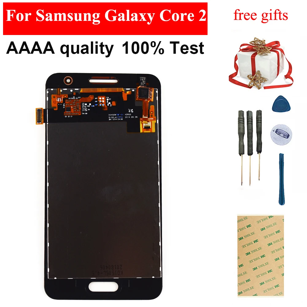 Для samsung Galaxy Core 2 G355 G355H G355M черный/белый сенсорный экран дигитайзер панель Стекло +