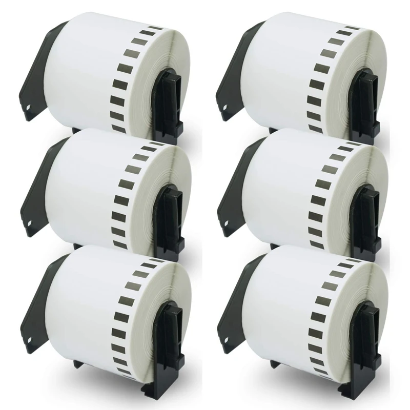 

Compatible for DK-2205 Continuous Length 2-3/7 inch x 100 inch(62mm x 30.48M) Replacement Labels,Compatible for Brother QL Label