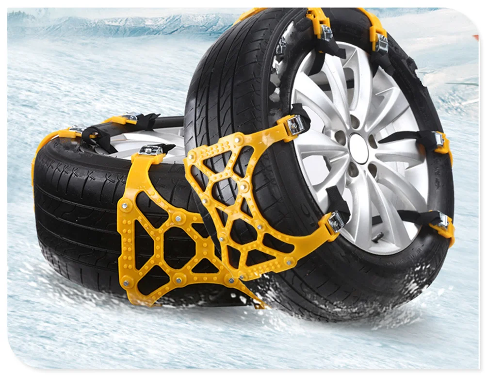 

1pcs Car snow chain double buckle tire tendon thickening emergency for Suzuki Aerio Ciaz Equator Esteem Forenza Forsa Grand