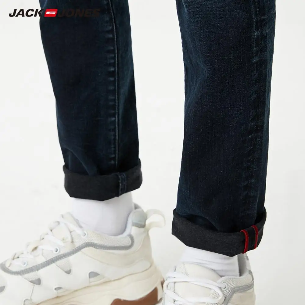 JackJones мужские зимние повседневные обтягивающие джинсы-шаровары | 219132530