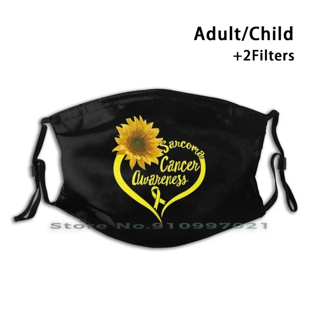 Sarcoma осведомленность о раке я ношу желтую ленту Подсолнух сердце поддержка любви