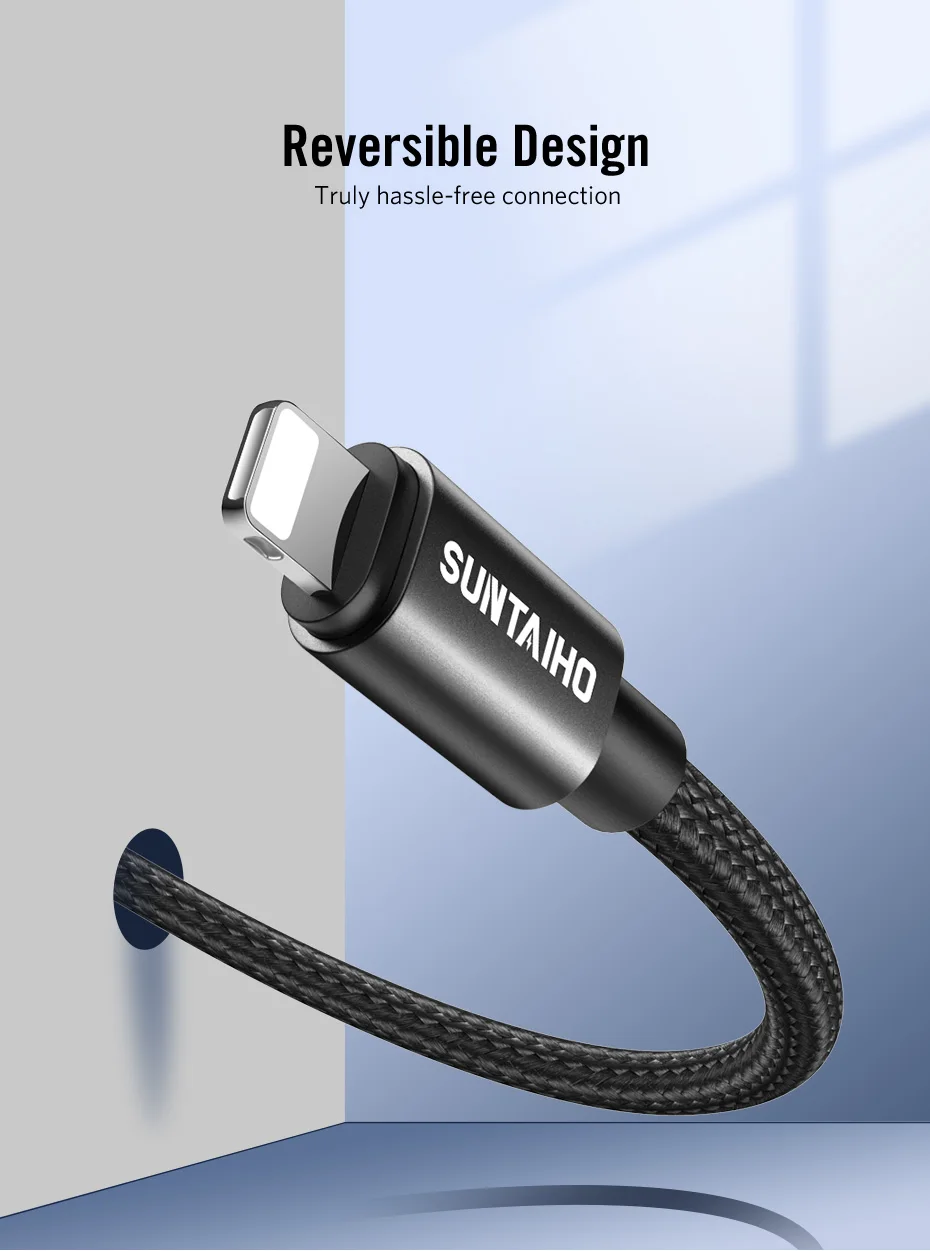 Suntaiho 2.4A USB кабель для iphone Кабель зарядного устройства XS max Xr X USB кабель для быстрой зарядки iPhone 8 7 6 5s Plus Зарядное устройство для телефона