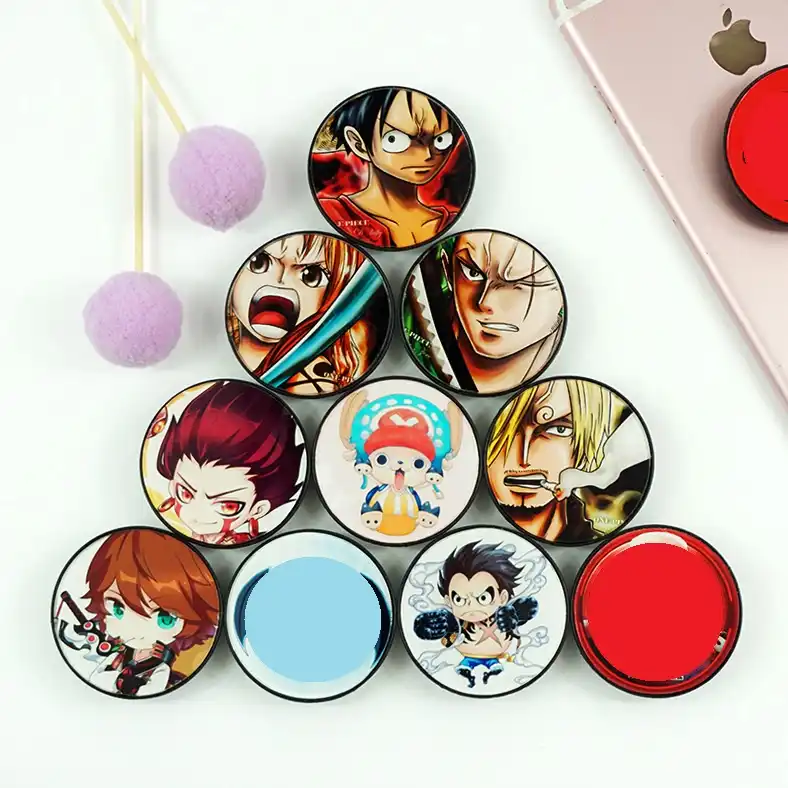 Mykpop One Piece 360 Degree Rotate Mobile Phone Holder For Smart Phones Luffy Nami Robin Zoro Sanji Usopp Anime Sc Action Figures Aliexpress