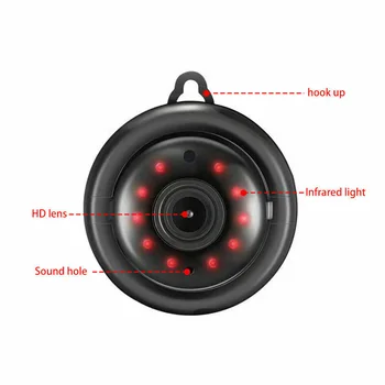 

1080P Wireless IR WiFi CCTV Indoor/Outdoor HD MINI IP Camera Cam Home Security AK3918E+SC1245