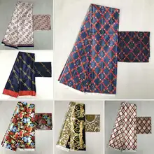 Горячая Gahna Стиль атласная шёлковая ткань с органзы Лента Африканский Воск дизайн! MA3711