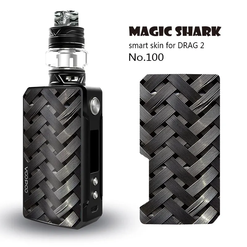 Волшебная Акула цветок Череп Кошка Sanke Модный чехол наклейка пленка для Voopoo Drag 2 |