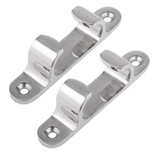 2x нержавеющая сталь прямой лук Chock Fairlead полировка поверхности для морской лодки яхты палубы