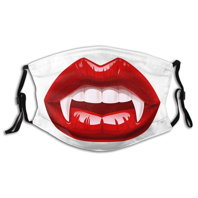 

Reusable Washable Cotton dust proof Protective Mask Personality Funny Mouth Face Mask Christmas Halloween Cosplay Accessory Prop