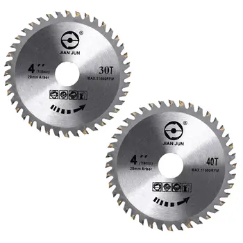 

4-Inch 30T 40T Circular Saw Blade Wooden Material Cutting Disc For Carbide Steel Circular Saw Blades Grinder Cutting Machines