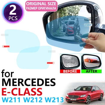 

for Mercedes Benz E-Class W211 W212 W213 E-Klasse E200 E250 E300 E220d AMG Full Cover Rearview Mirror Anti Fog Film Accessories