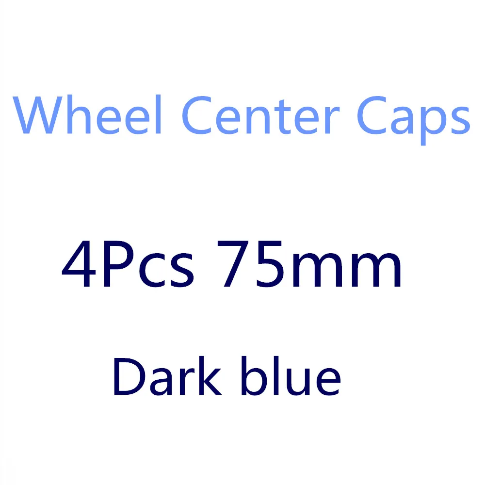 Dark blue 4X75 мм центральный колпак на колесо автомобиля концентратор Кепки s колеса эмблемы логотип для Mercedes Benz W212 C180 C300 W203 W205 W204 R320 R350 R500 - Цвет: Dark blue