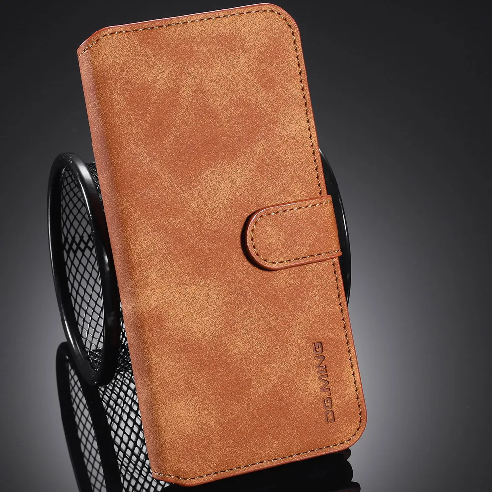 Матовый кожаный чехол-книжка с бумажником для Huawei Honor 9X Pro Retro Coque Book | Мобильные