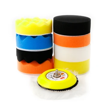 

Hot 10Pcs 3\" M6 Thread Polishing Buffing Buffer Pad Kit Car Polisher Air Sander New