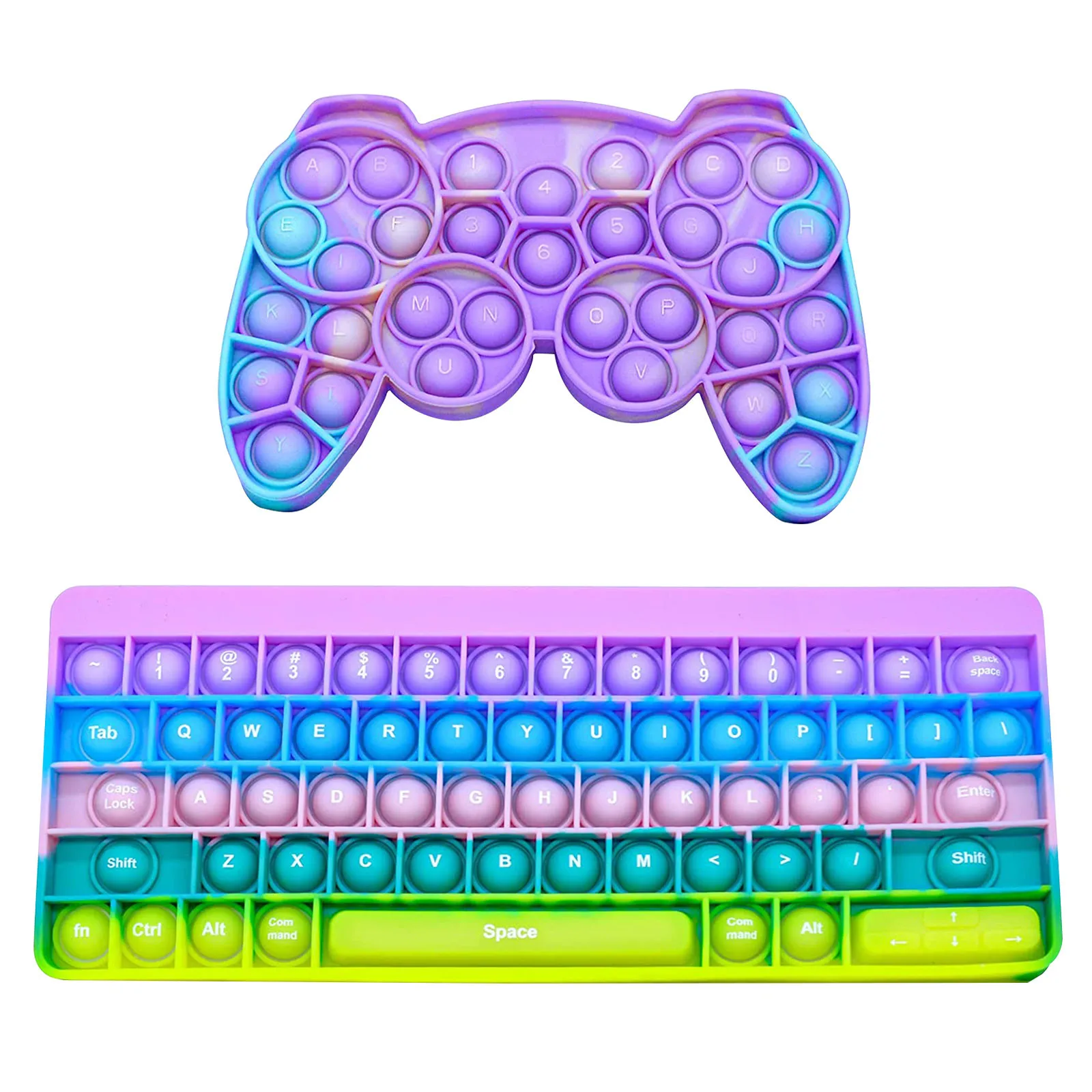 Радужная клавиатура для геймпада пузырьки игрушки-антистресс сенсорные