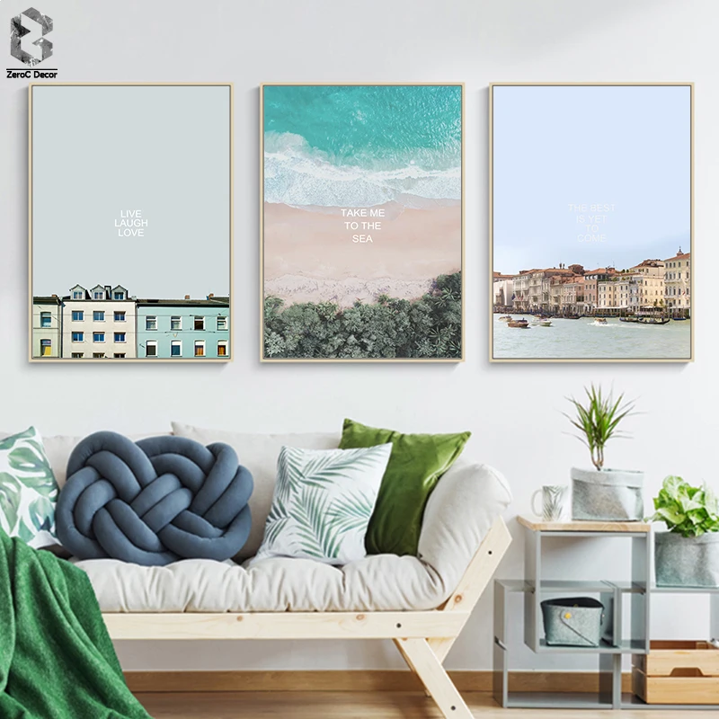 Настенные художественные плакаты и принты в скандинавском стиле настенная