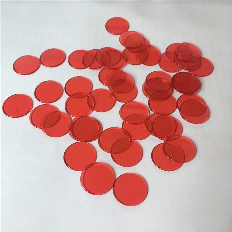 100pc 19mm Poker Chips zählen Bingo Chips Bingo Spielkarten Kunststoff für SODDE 