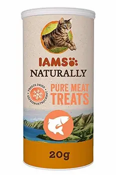 

Iams gefriergetrocknete Katzensnacks aus 100% Lachs, 1 x 20 g