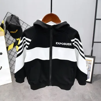 

Boys sport coat 2020 Kids Clothes Boys Jackets Children Hooded Zipper Baby Fashion Print Coat Infant Hoodies For 2-7years