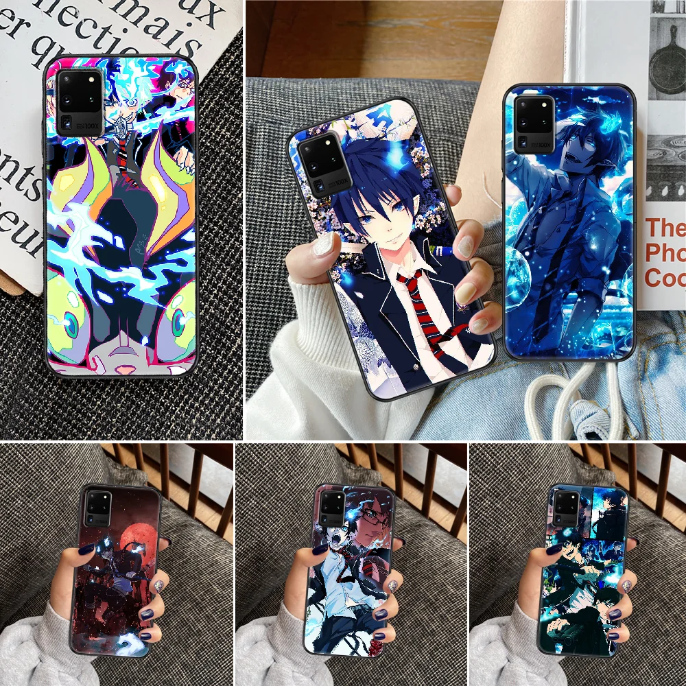 Аниме Чехол Ao no Exorcist для телефона Samsung Galaxy Note 4 8 9 10 20 S8 S9 S10 S10E S20 Plus UITRA Ультрачерный