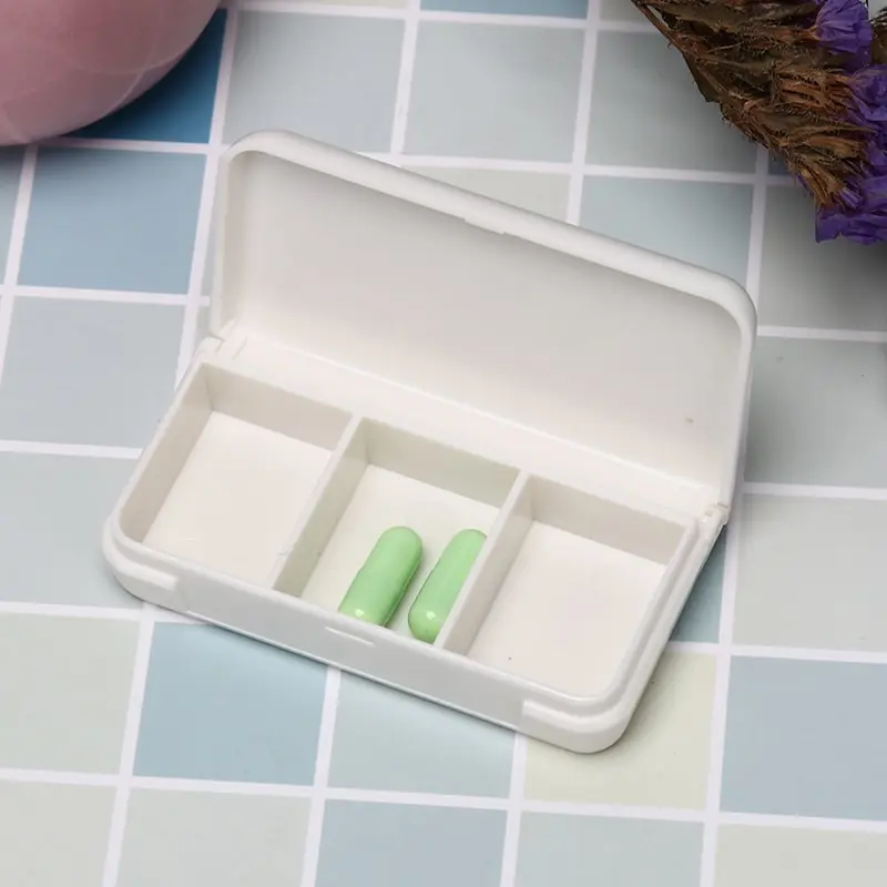 7Day Weekly Cute Medicine Storage Pill Case Organizer Health Care Pill Box 3 Grids Container Tablet Sorter Box