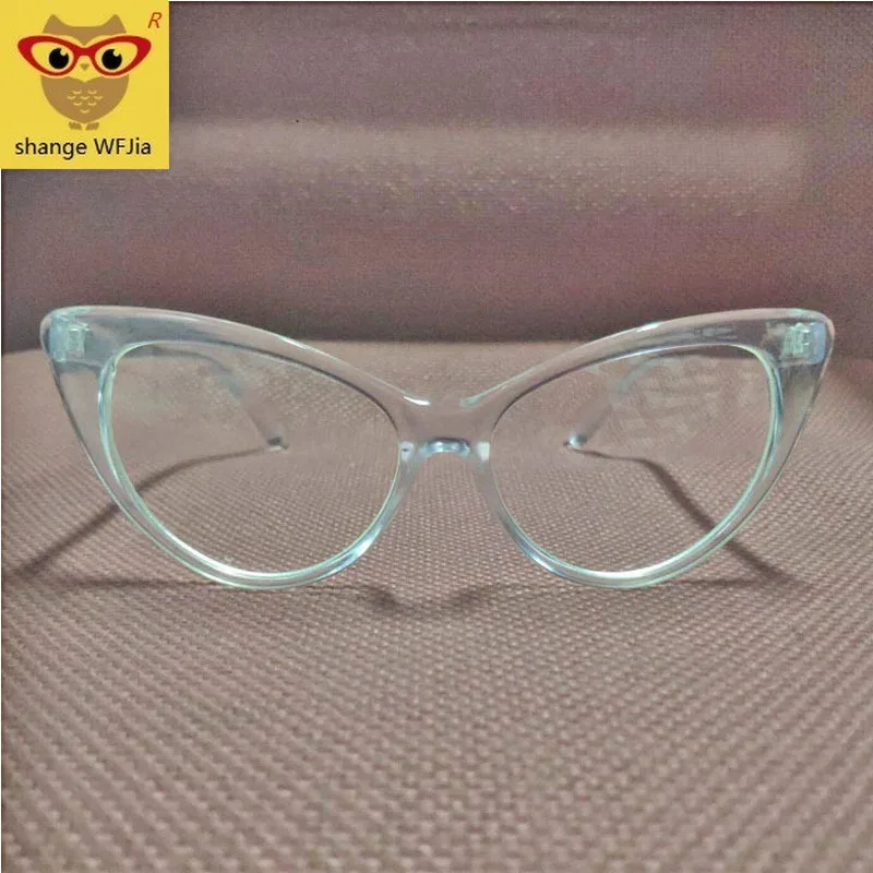 Прозрачные женские очки кошачий глаз ретро очки оправа Роскошные брендовые дизайнерские очки женские очки оправа оптическая оправа для очков
