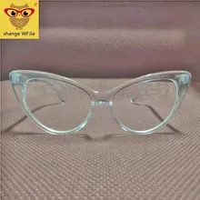 Прозрачные женские очки кошачий глаз ретро очки оправа Роскошные брендовые дизайнерские очки женские очки оправа оптическая оправа для очков