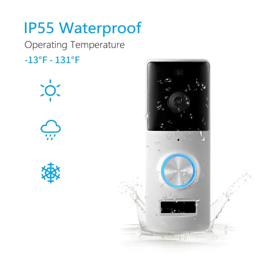  Smart PIR Visual Intercom WI-FI Video Door Phone Door Bell Intercom Camera For Apartments IR Alarm  - 4000109565161