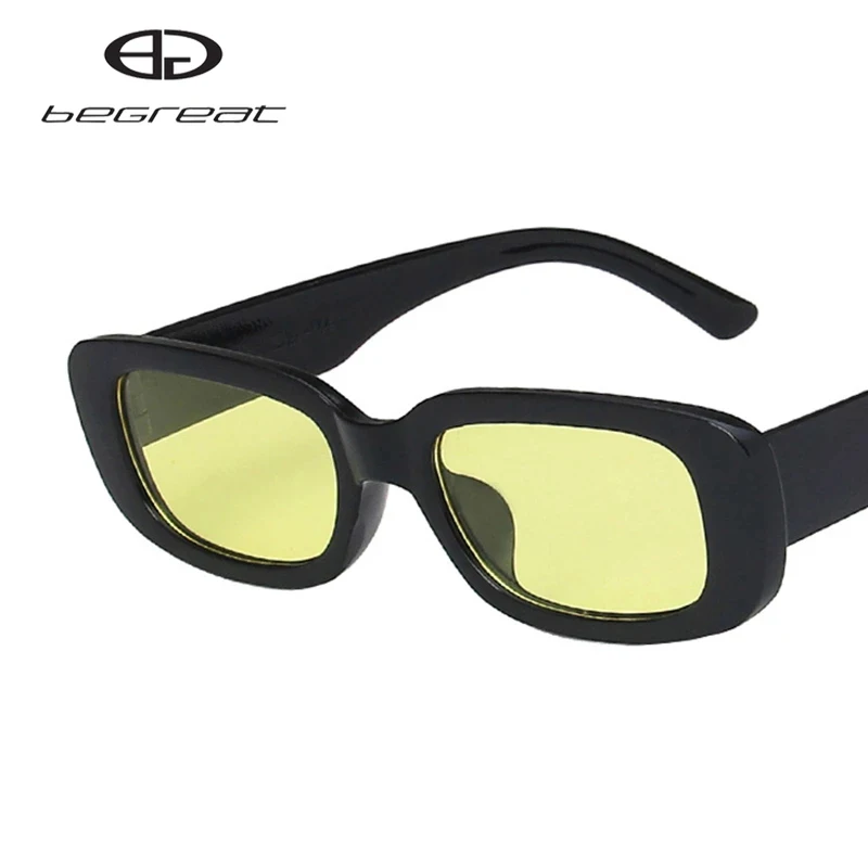 Begreat Oculos Lunette De Soleil Femm Classic Retro Square Sunglasses Women Brand Vintage Travel Small Rectangle Sun Glasses
