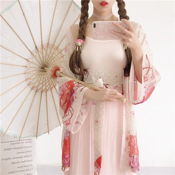 

Cosplay Costume Ancient Han Dynasty Student Stage Show Dress Chinese Folk Dance Outfit