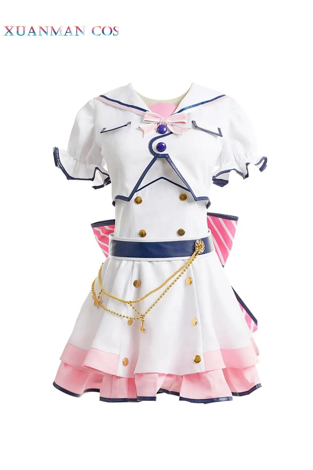 Милый! Солнечный свет! Костюм для косплея Aqours Mijyuku 6th Anniversary Kurosawa Ruby на заказ белое