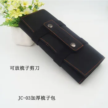 

New hairdressing tools multi-function folding bag barber shop desktop scissors hand comb comb scissors storage rubber band bag