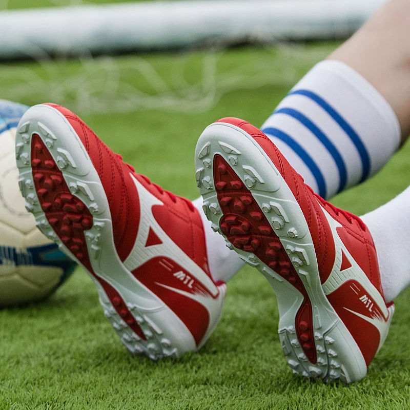 Studen футбол взрослые мужские уличные футбольные бутсы высокие TF Футбол Сапоги тренировочные спортивные кроссовки обувь плюс размер 32-44
