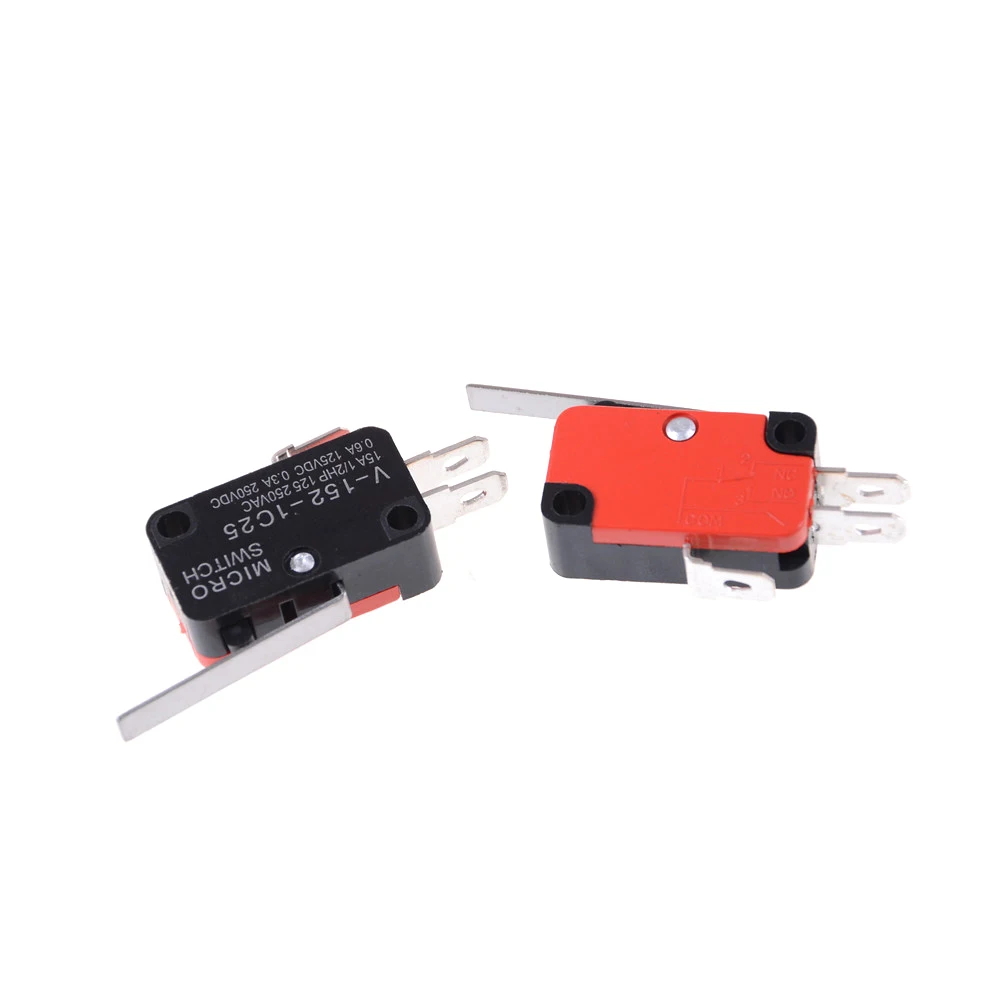 5 шт./лот концевой выключатель V-152-1C25 SPDT 1NO 1NC 3Pin короткий прямой Шарнирный Рычаг