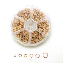 

1390Pcs 1Box 6 Sizes Open Jump Split Ring Ring Jewelry Keychain for Jewelry Making Accessories Jewelry Findings Starter Kit