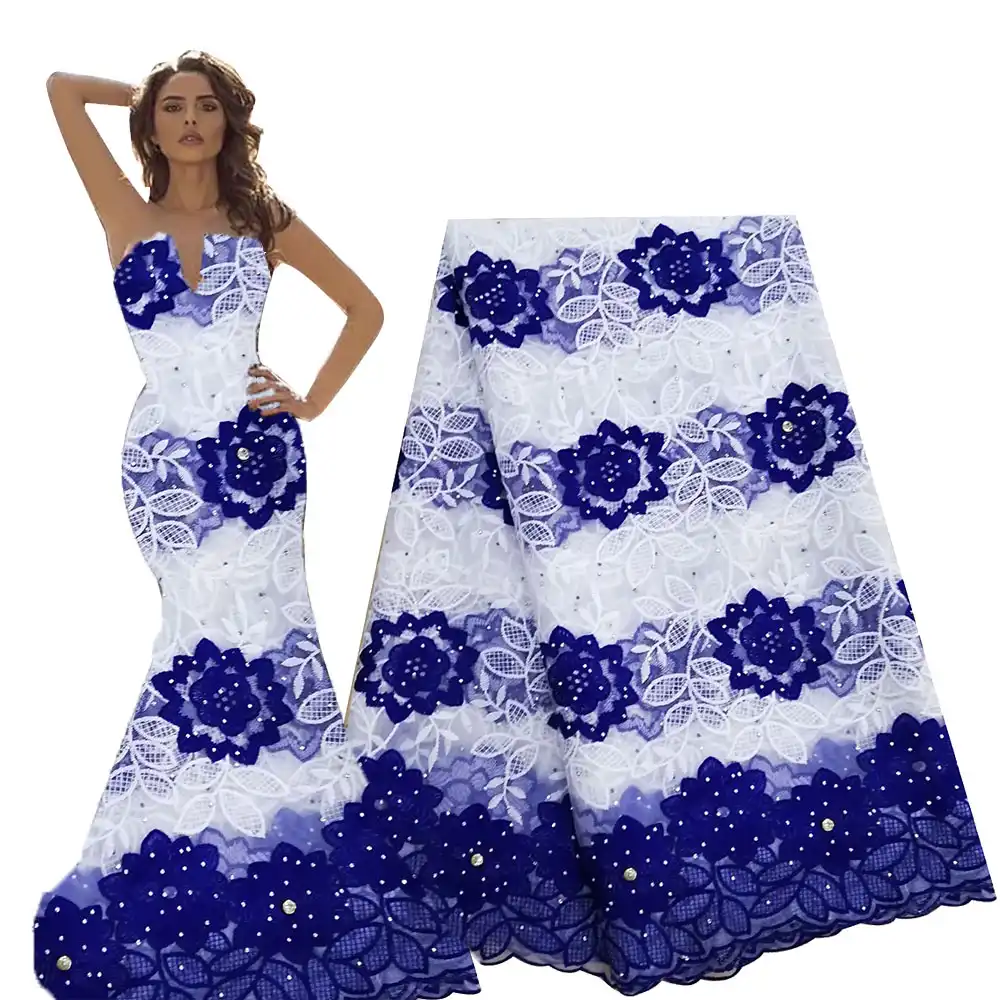 Blue and white african dress Clearance