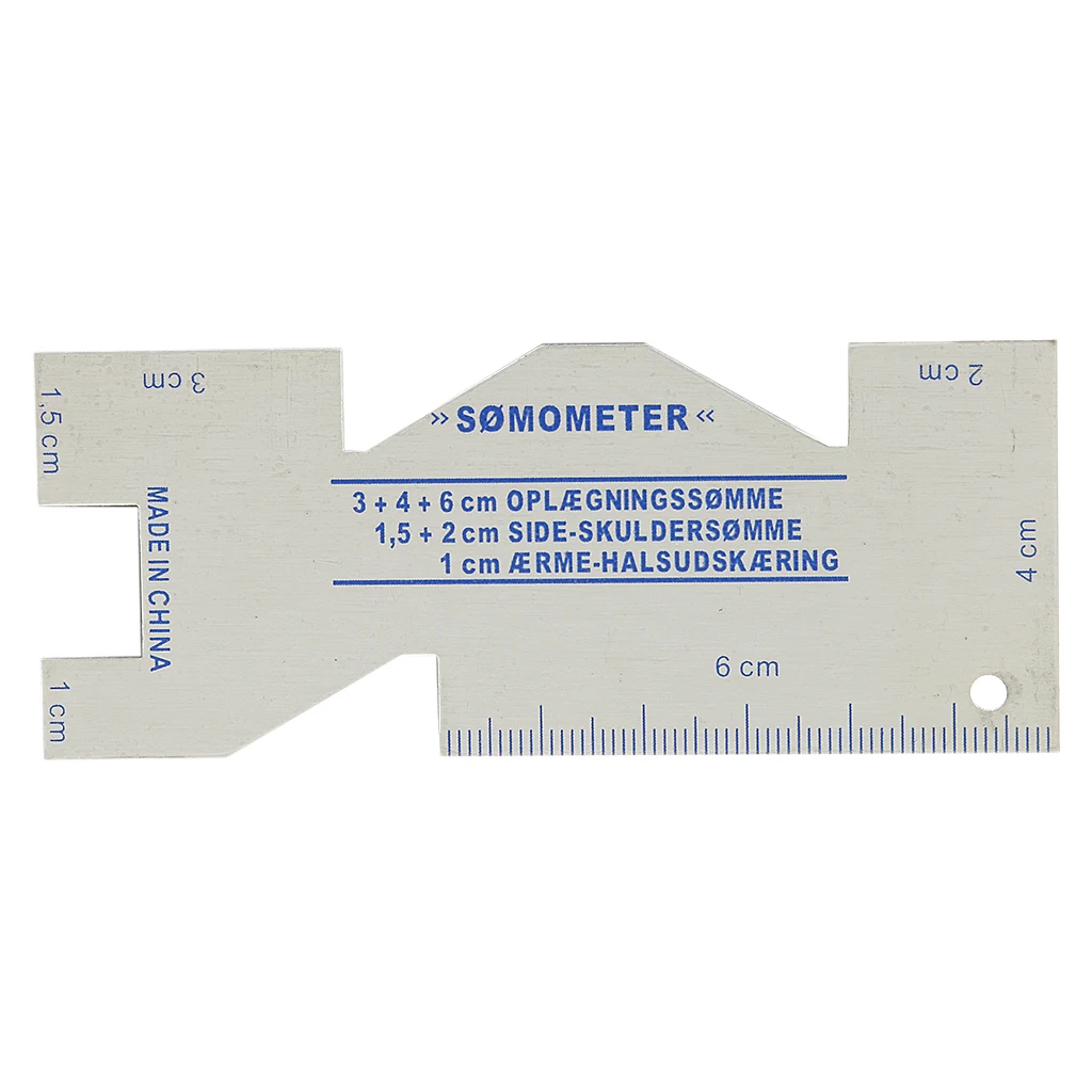 Metal Somometer Sewing Measurement Gauge Rulers for DIY Sewing Craft