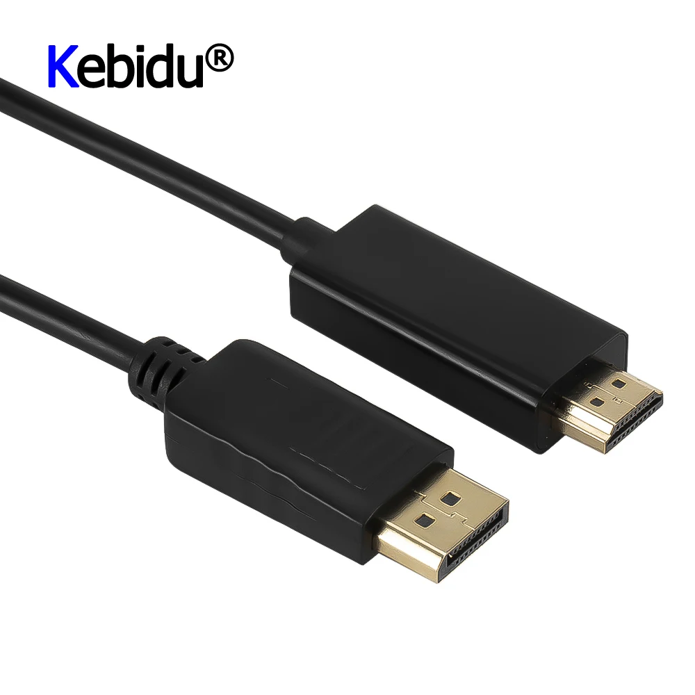 1,8/3 м DP к HDMI адаптер Портативный Дисплей порт дисплей разъем HDMI кабель конвертер для ПК ноутбук HD проектор