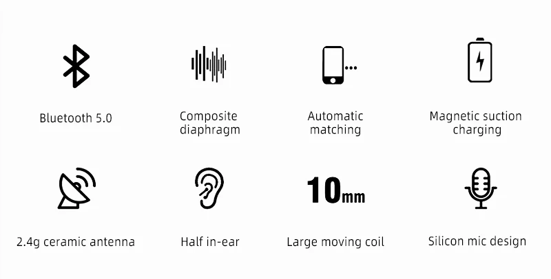 TWS Bluetooth 5,0, беспроводные наушники, стерео, спортивные, водонепроницаемые, гарнитура с дисплеем батареи, зарядная коробка для iPhone, samsung