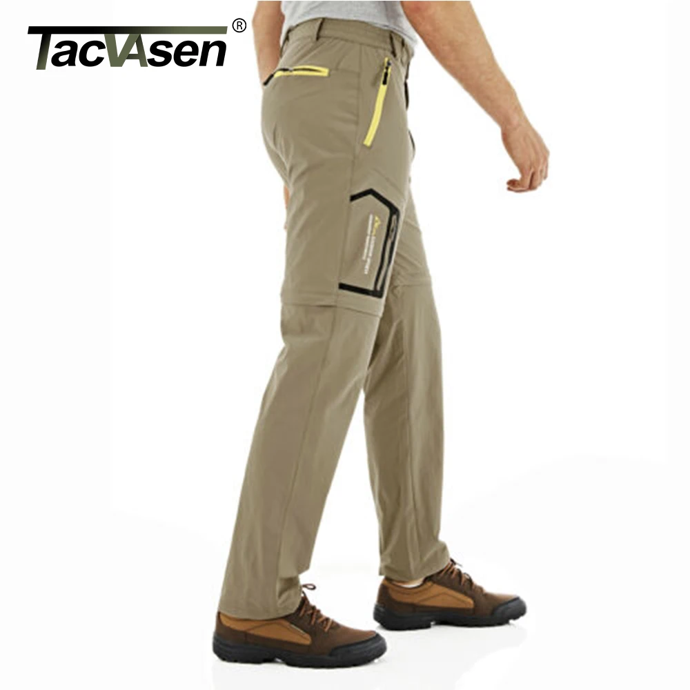 Convertible Men's Quick Drying Pants Shorts Zipper Pocket Hiking Cargo Trousers 
