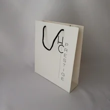 Wholesale 500pcs/lot Custom High-end Luxury Paper Shopping Gift Bags with Your Own Logo for Any Stores and Trade Show