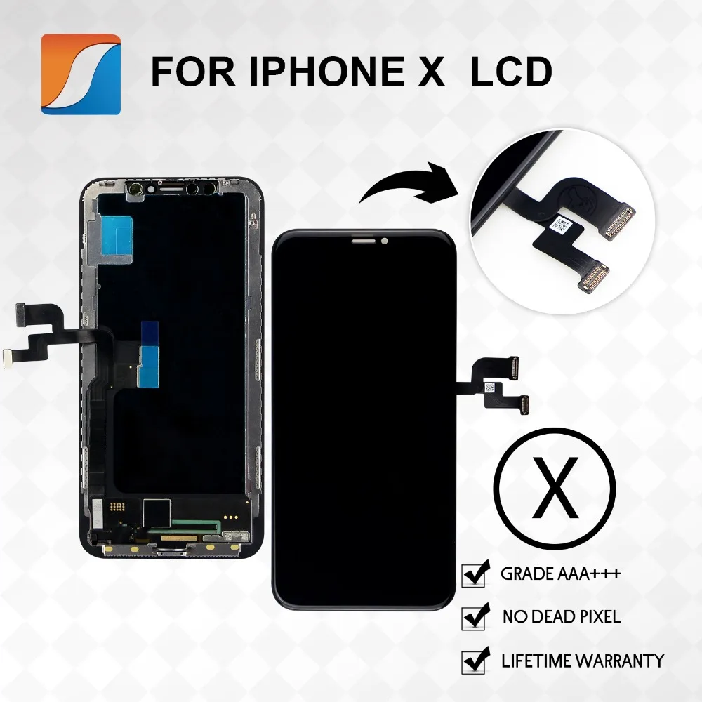 OLED дисплей для iPhone X XR XS MAX сменный без битых пикселей 3 шт./лот AAA +++ | Мобильные