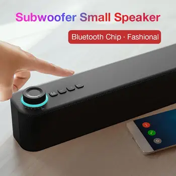 

C08H Wireless Bluetooth 5.0 Speaker for Desktop Notebook Long Subwoofer Small Speaker Built-in FM USB Powered Bluetooth Audio