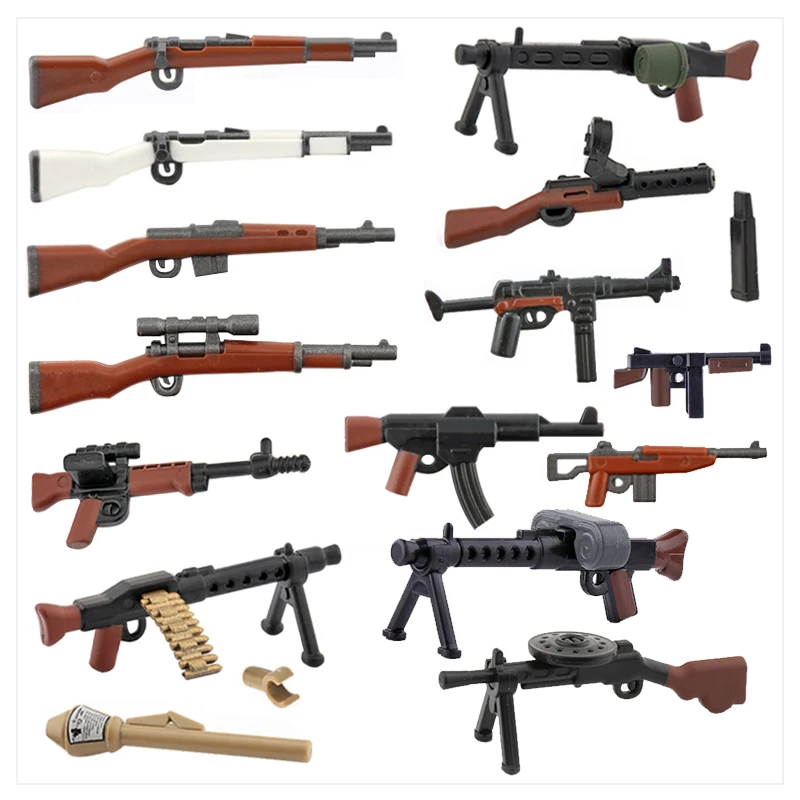 

Детский конструктор «военное оружие», разноцветные пистолеты