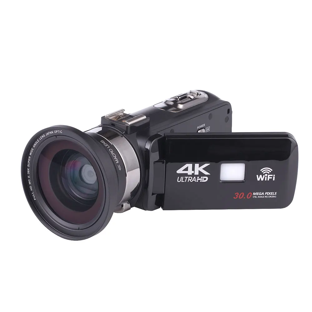 

Cewaal HD 4K 1080P Video Record Camera Handheld DV Professional Night Camera COMS Sensor Wide Angle Lens Camera