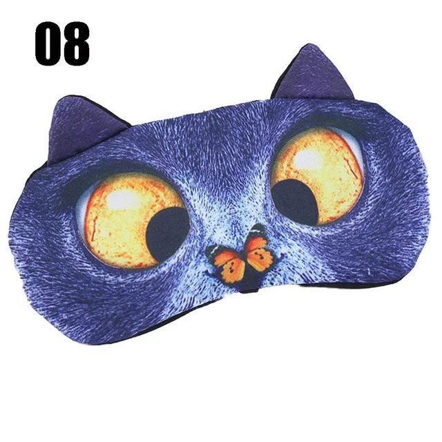 3D Animal Sleep Mask Eye Mask Eyeshade Cover Shade Natural Sleeping Eye Patch Soft Blindfold - Цвет: 06