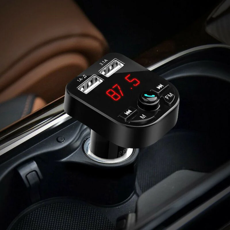 Bluetooth версия 5,1 стиль без потерь качество звука Автомобильный MP3-плеер fm-передатчики с двойным USB смарт-зарядкой