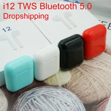 Новинка i12 tws оригинальная всплывающая bluetooth-гарнитура беспроводная сенсорная мини-гарнитура Мини-игровая гарнитура для телефонов на Android i100