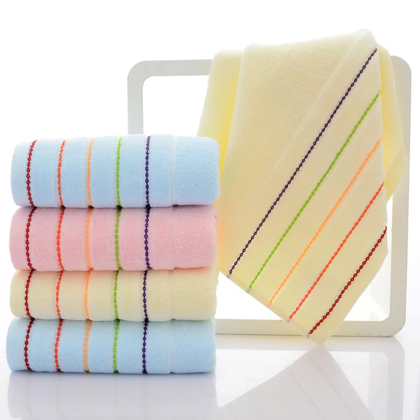 Мягкое полосатое полотенце для лица s Shower Home Spa Хлопковое полотенце для взрослых детей толстое Asciugamano Recznik servette 33*73 см