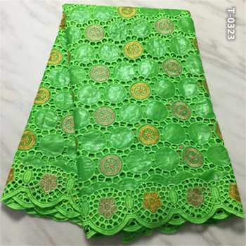 

African Bazin Riche Fabric With Brode Latest Fashion Embroidery Bazin Lace Fabric With Net Lace 5 yards